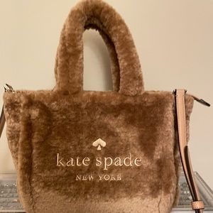 Kate Spade New York faux shearling handbag